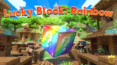 Lucky Block Rainbow on the Minecraft Marketplace by Asiago Bagels