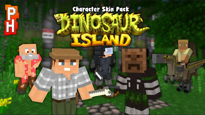 Dinosaur Island Characters on the Minecraft Marketplace by PixelHeads Dinosaur Island Characters on the Minecraft Marketplace by PixelHeads