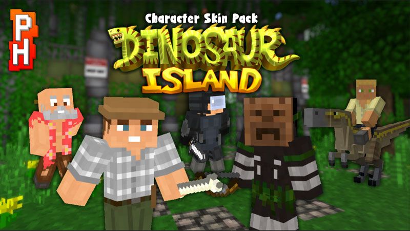 Dinosaur Island Characters on the Minecraft Marketplace by PixelHeads