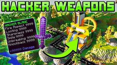 Hacker Weapons on the Minecraft Marketplace by Cynosia