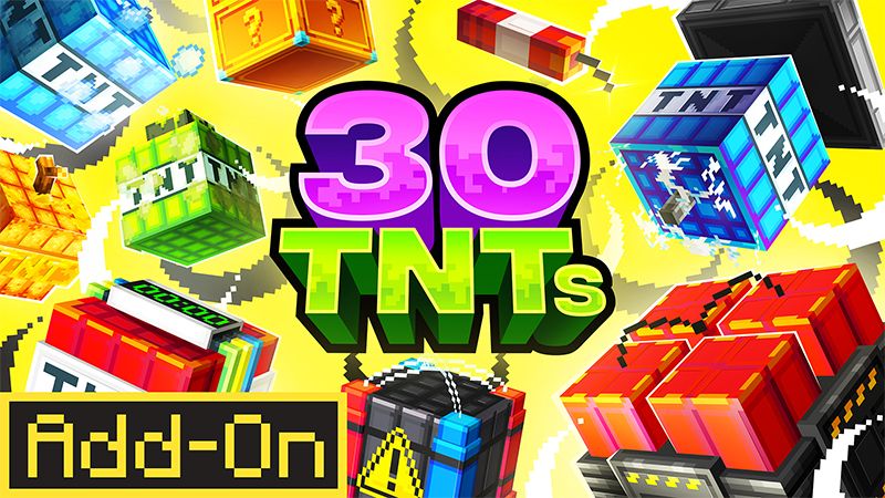 30 TNTs AddOn on the Minecraft Marketplace by Pixel Smile Studios