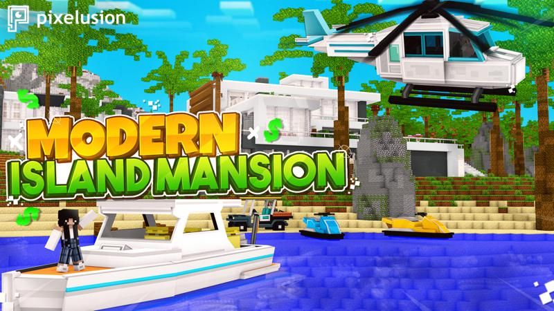 Modern Island Mansion on the Minecraft Marketplace by Pixelusion