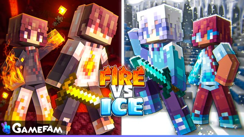 Fire vs Ice on the Minecraft Marketplace by Gamefam