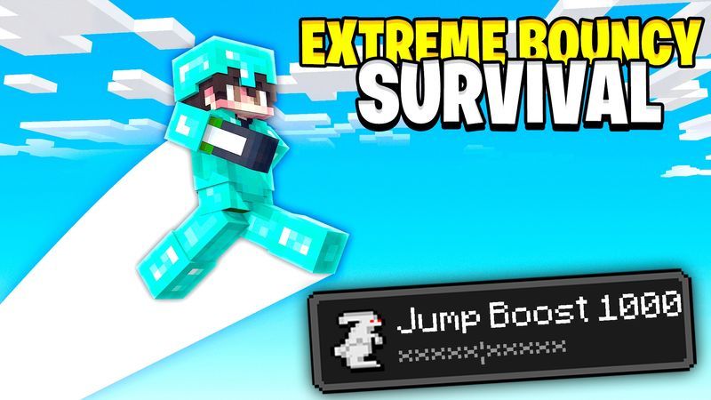 Extreme Bouncy Survival on the Minecraft Marketplace by 5 Frame Studios