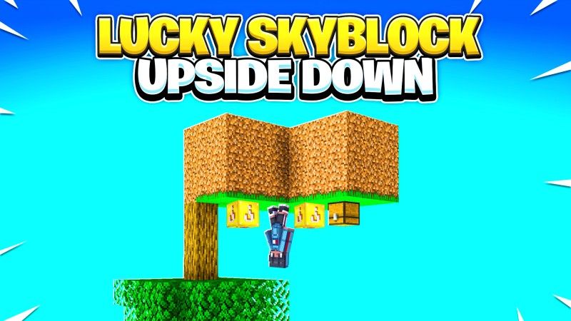 Lucky Skyblock Upside Down on the Minecraft Marketplace by Fall Studios