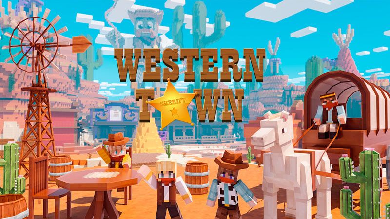 Western Town on the Minecraft Marketplace by Odyssey Builds Western Town on the Minecraft Marketplace by Odyssey Builds