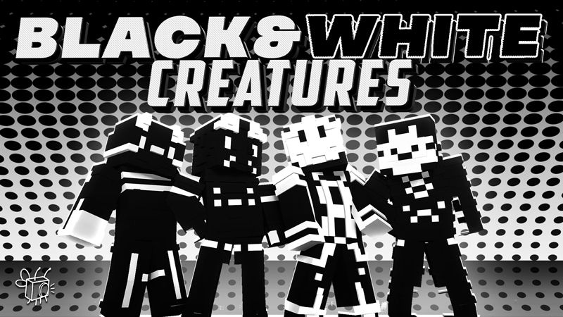 Black and White Creatures on the Minecraft Marketplace by Blu Shutter Bug