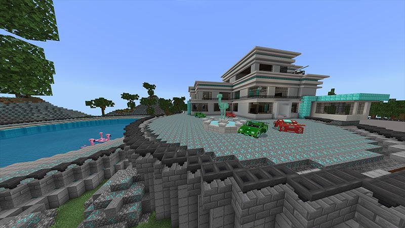 Modern Diamond Mansion by Odyssey Builds