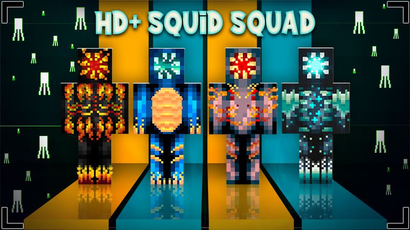 HD Squid Squad on the Minecraft Marketplace by Glowfischdesigns