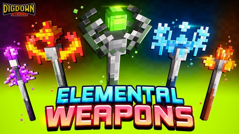 Elemental Weapons on the Minecraft Marketplace by Dig Down Studios