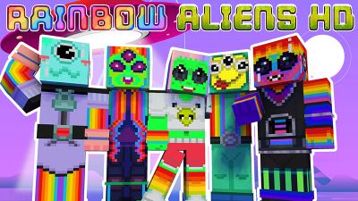 Rainbow Aliens HD on the Minecraft Marketplace by Appacado