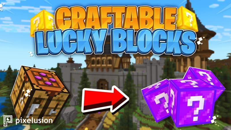 Craftable Lucky Blocks on the Minecraft Marketplace by Pixelusion Craftable Lucky Blocks on the Minecraft Marketplace by Pixelusion