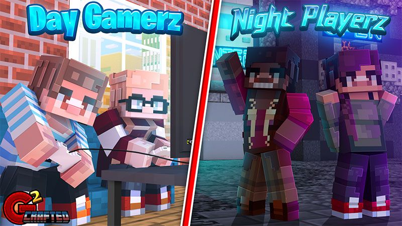 Day Gamerz Night Playerz on the Minecraft Marketplace by G2Crafted Day Gamerz Night Playerz on the Minecraft Marketplace by G2Crafted