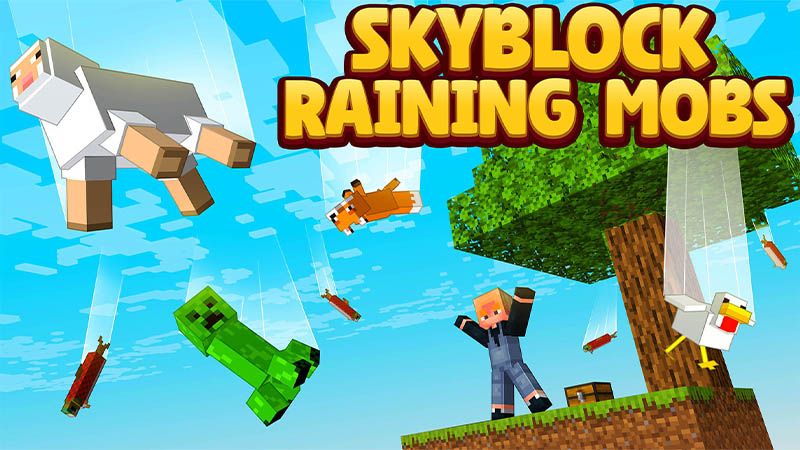 Skyblock Raining Mobs