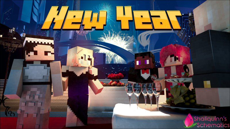 New Year on the Minecraft Marketplace by Shaliquinn's Schematics New Year on the Minecraft Marketplace by Shaliquinn's Schematics