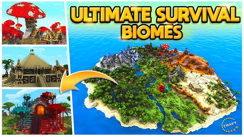 minecraft all biomes map