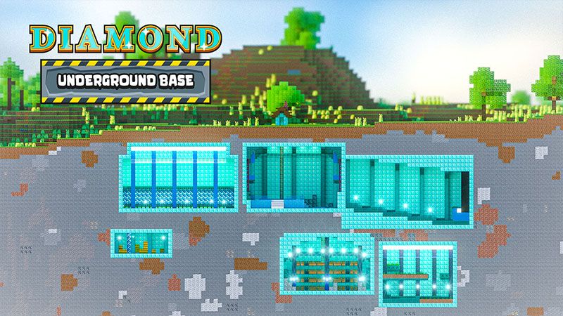 Diamond Underground Base on the Minecraft Marketplace by Odyssey Builds Diamond Underground Base on the Minecraft Marketplace by Odyssey Builds