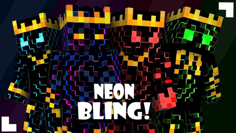 Neon Bling on the Minecraft Marketplace by Pixelationz Studios Neon Bling on the Minecraft Marketplace by Pixelationz Studios