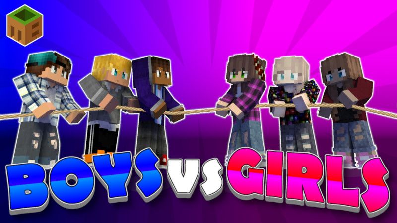 Boys vs Girls on the Minecraft Marketplace by MobBlocks Boys vs Girls on the Minecraft Marketplace by MobBlocks