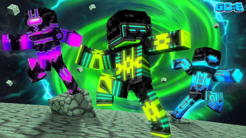 Neon Power Robots on the Minecraft Marketplace by GoE-Craft Neon Power Robots on the Minecraft Marketplace by GoE-Craft