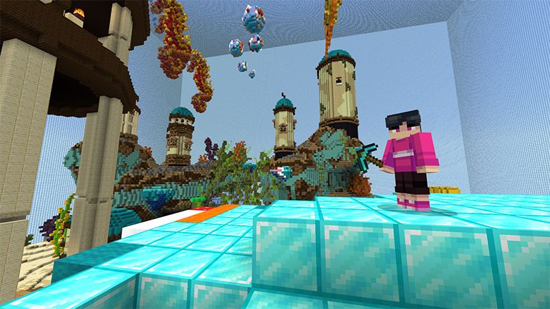 Giant Fish Tank Skyblock by Pickaxe Studios