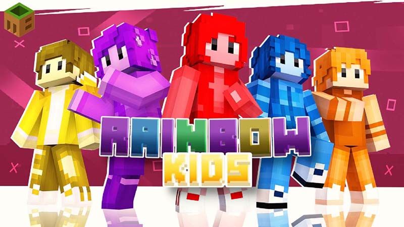 Rainbow Kids on the Minecraft Marketplace by MobBlocks Rainbow Kids on the Minecraft Marketplace by MobBlocks