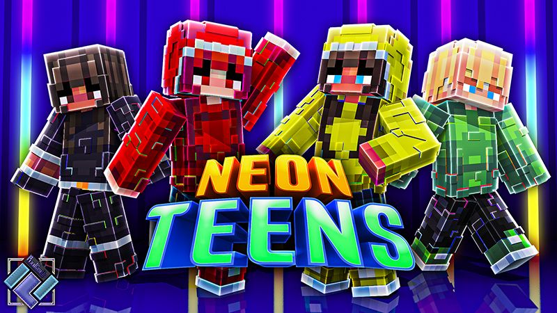 Neon Teens by PixelOneUp (Minecraft Skin Pack) - Minecraft Marketplace ...