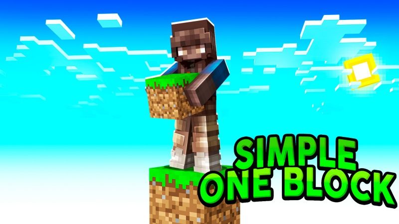 Simple One Block on the Minecraft Marketplace by Fall Studios Simple One Block on the Minecraft Marketplace by Fall Studios