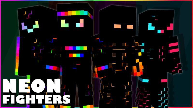 Neon Fighters on the Minecraft Marketplace by Pixelationz Studios Neon Fighters on the Minecraft Marketplace by Pixelationz Studios