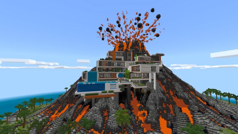 Supervolcano Mansion by CrackedCubes