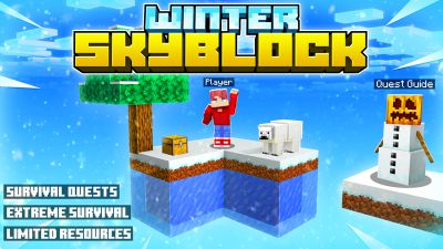 Winter Skyblock on the Minecraft Marketplace by GoE-Craft