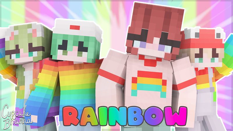 Rainbow Skin Pack on the Minecraft Marketplace by CupcakeBrianna