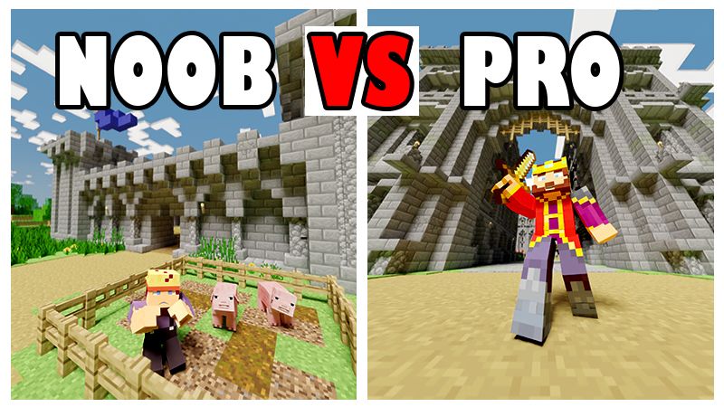 Noob vs Pro  Castle Edition on the Minecraft Marketplace by 2-Tail Productions