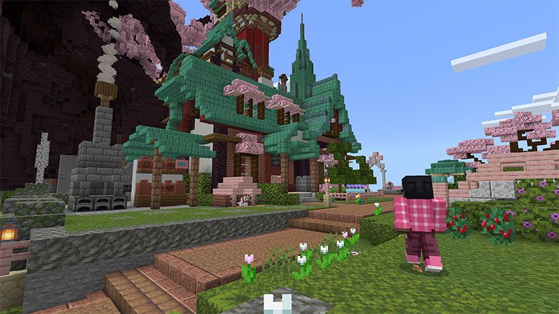 Cherry Blossom Treehouse by Team VoidFeather