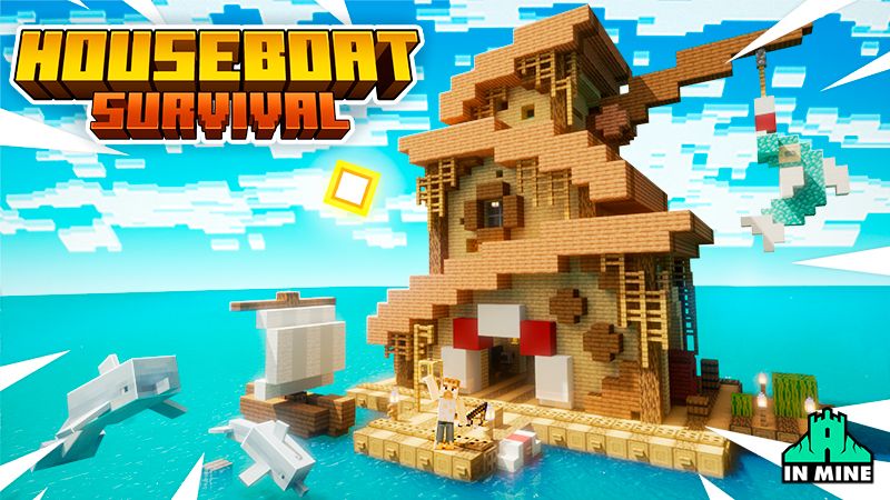 Houseboat Survival on the Minecraft Marketplace by In Mine Houseboat Survival on the Minecraft Marketplace by In Mine