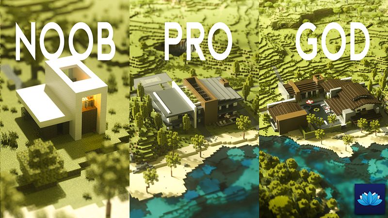 Fancy Houses Noob x Pro x God on the Minecraft Marketplace by Floruit