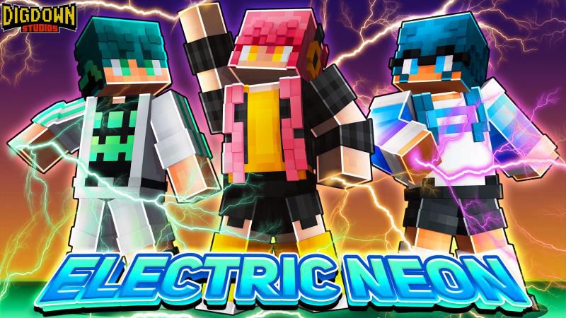 Electric Neon on the Minecraft Marketplace by Dig Down Studios Electric Neon on the Minecraft Marketplace by Dig Down Studios
