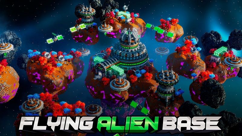 Flying Alien Base on the Minecraft Marketplace by Street Studios