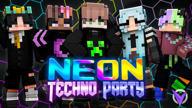 Neon Techno Party on the Minecraft Marketplace by Team Visionary