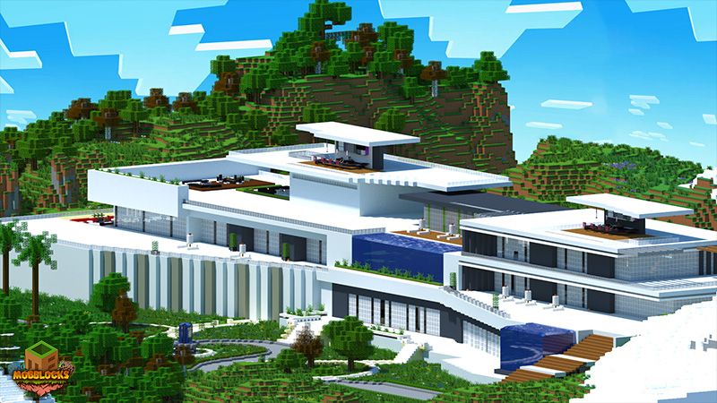 Modern Mansion on the Minecraft Marketplace by MobBlocks Modern Mansion on the Minecraft Marketplace by MobBlocks