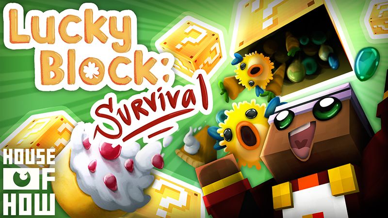 Lucky Block Survival on the Minecraft Marketplace by House of How Lucky Block Survival on the Minecraft Marketplace by House of How