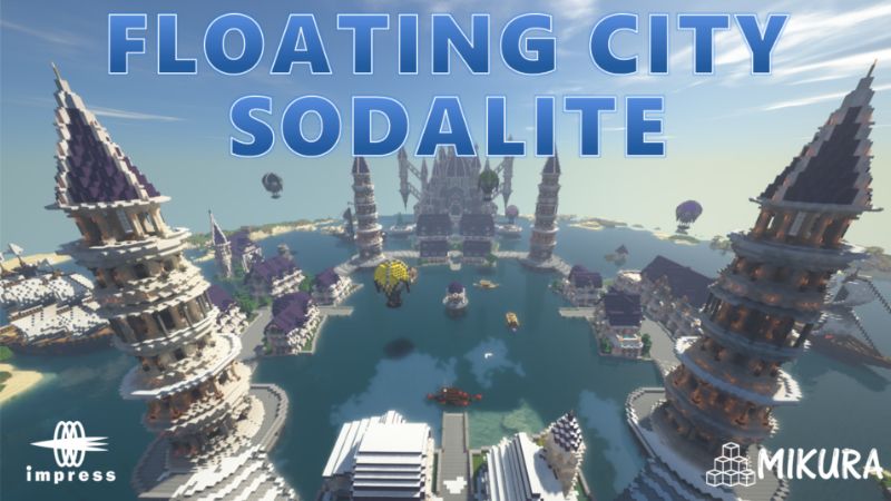Floating city Sodalite on the Minecraft Marketplace by Impress Floating city Sodalite on the Minecraft Marketplace by Impress