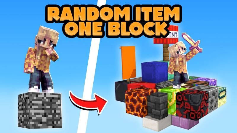 Random Item One Block on the Minecraft Marketplace by Nitric Concepts