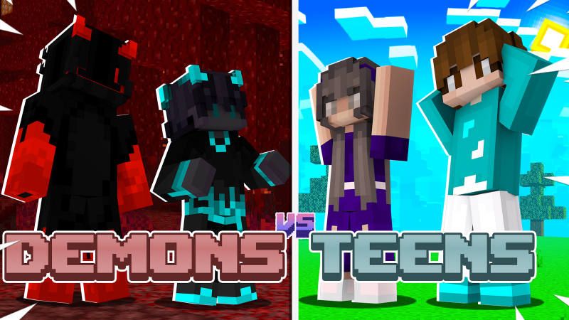 Demons vs Teens on the Minecraft Marketplace by BLOCKLAB Studios Demons vs Teens on the Minecraft Marketplace by BLOCKLAB Studios