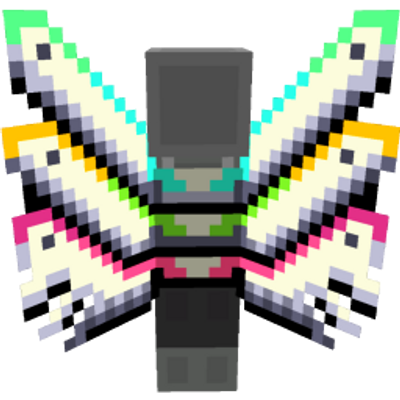 Rainbow Tech Wings on the Minecraft Marketplace by Builders Horizon