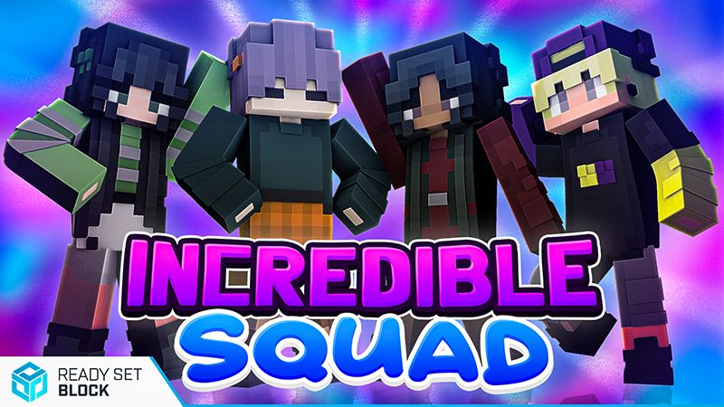 Incredible Squad on the Minecraft Marketplace by Ready, Set, Block! Incredible Squad on the Minecraft Marketplace by Ready, Set, Block!