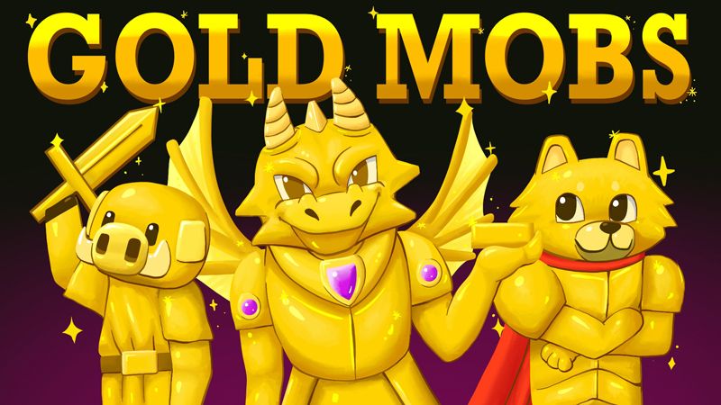 Gold Mobs on the Minecraft Marketplace by BBB Studios Gold Mobs on the Minecraft Marketplace by BBB Studios