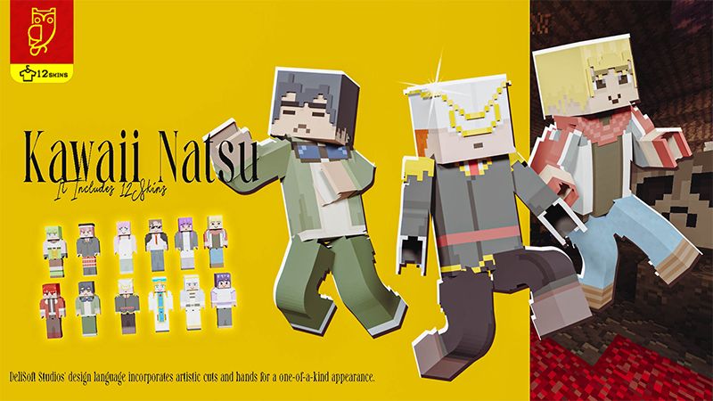 Kawaii Natsu on the Minecraft Marketplace by DeliSoft Studios