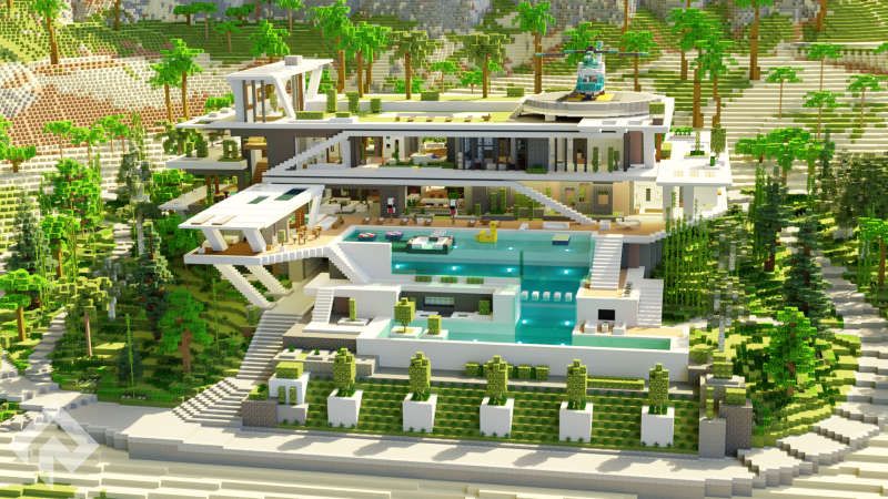 Modern House Luxury on the Minecraft Marketplace by RareLoot Modern House Luxury on the Minecraft Marketplace by RareLoot