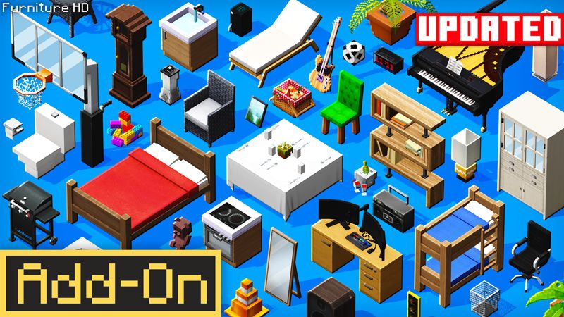 FURNITURE HD AddOn 11 on the Minecraft Marketplace by Square Dreams